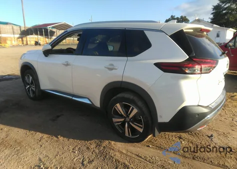 2021 Nissan Rogue Platinum Intelligent Awd z USA, uszkodzony, nr VIN JN8AT3DD8MW304078